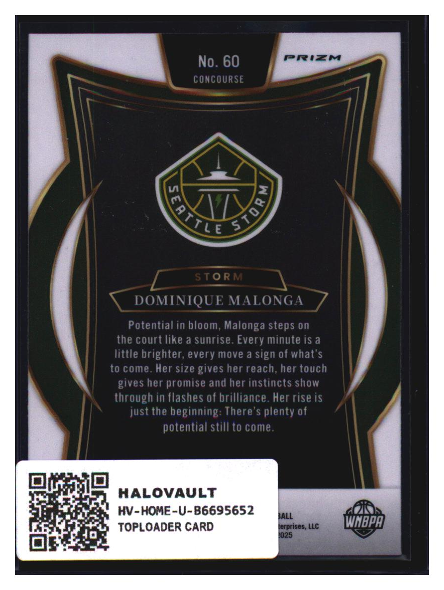 Photo 4 of Panini Select 25 Concourse Prizm Dominique Malonga #60