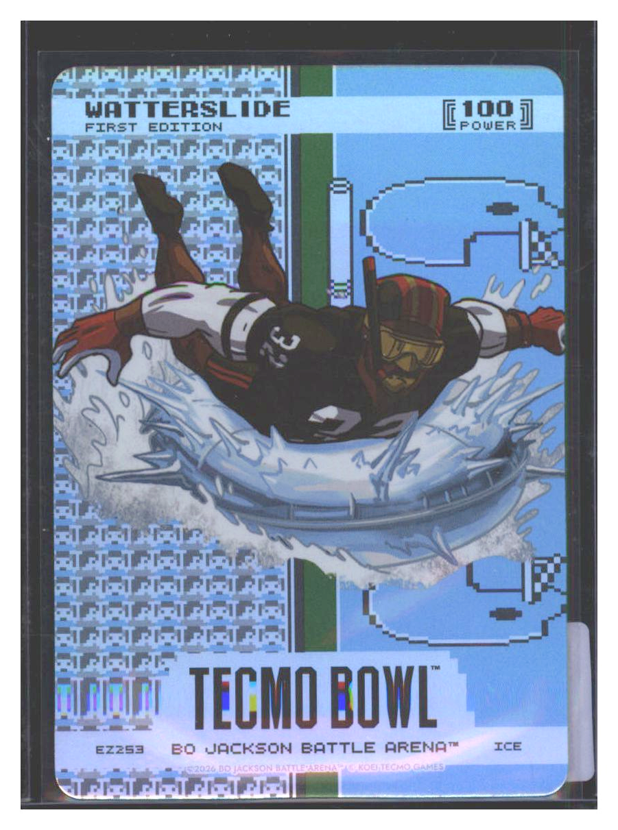 Photo 1 of 2024 Bo Jackson Battle Arena Tecmo Bowl Endzone Battlefoil Watterslide (Ricky Watters) #EZ253