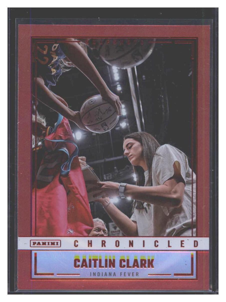 Photo 1 of Panini Chronicled Red Caitlin Clark #93