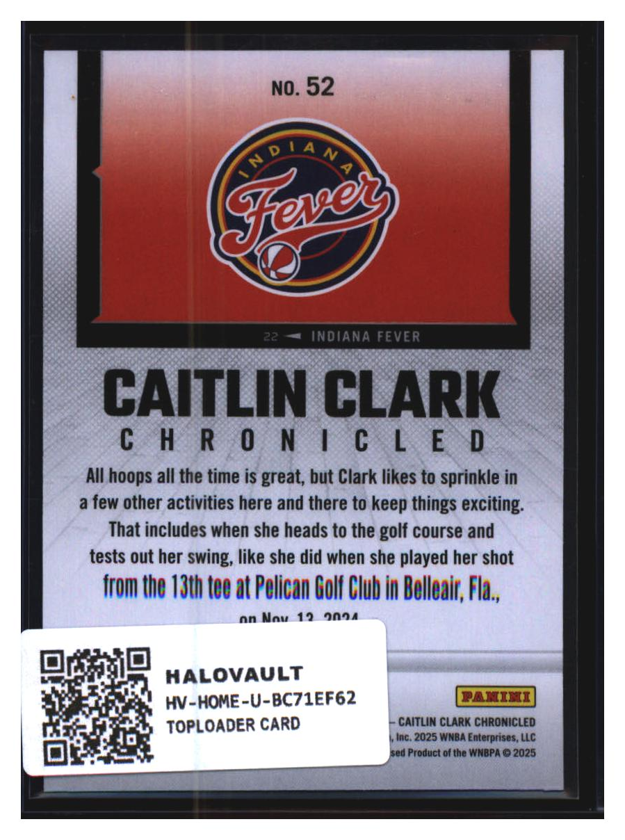 Photo 2 of 2025 Panini Chronicled Caitlin Clark #22