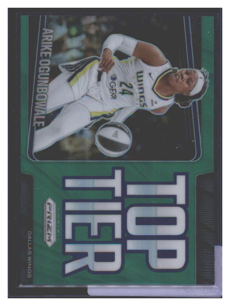 Photo 1 of 2025 Panini Prizm Basketball Panini WNBA Prizm Top Tier Green Prizm Arike Ogunbowale #13