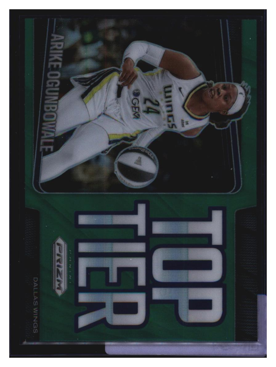 Photo 2 of 2025 Panini Prizm Basketball Panini WNBA Prizm Top Tier Green Prizm Arike Ogunbowale #13