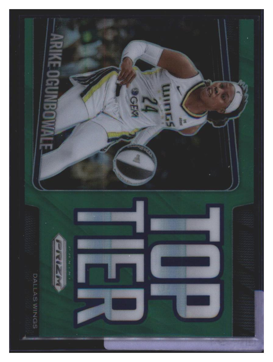 Photo 4 of 2025 Panini Prizm Basketball Panini WNBA Prizm Top Tier Green Prizm Arike Ogunbowale #13