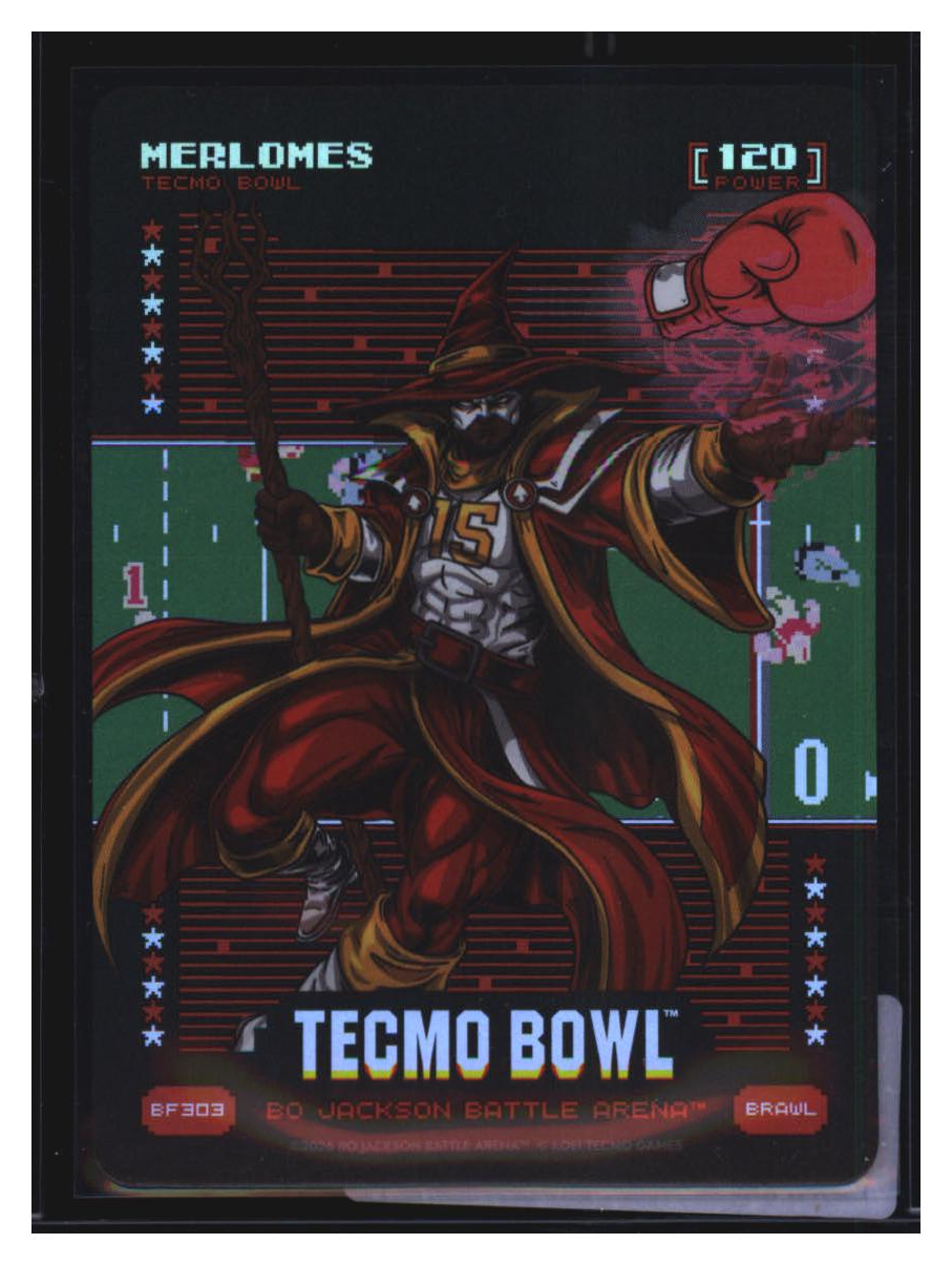 Photo 2 of 2026 Bo Jackson Battle Arena Tecmo Bowl Edition Battlefoil Merlomes (Patrick Mahomes) #BF303