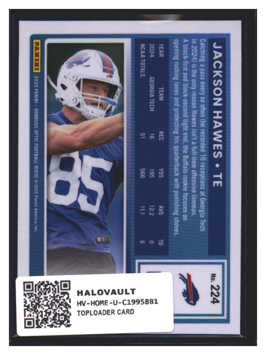 Photo 7 of Donruss Optic Donruss Optic Football Jackson Hawes #224