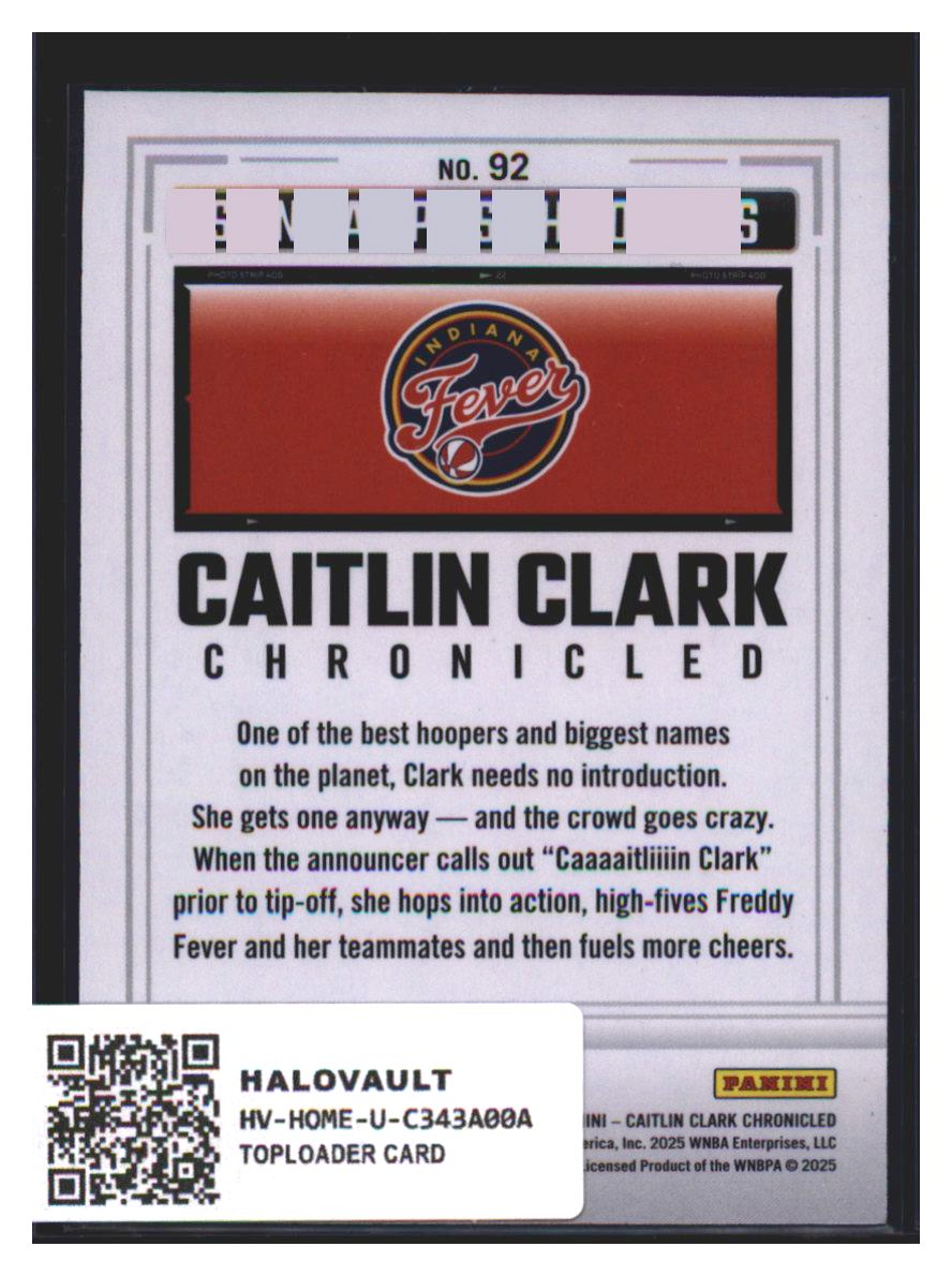 Photo 7 of Panini Caitlin Clark Chronicled Snapshots #92