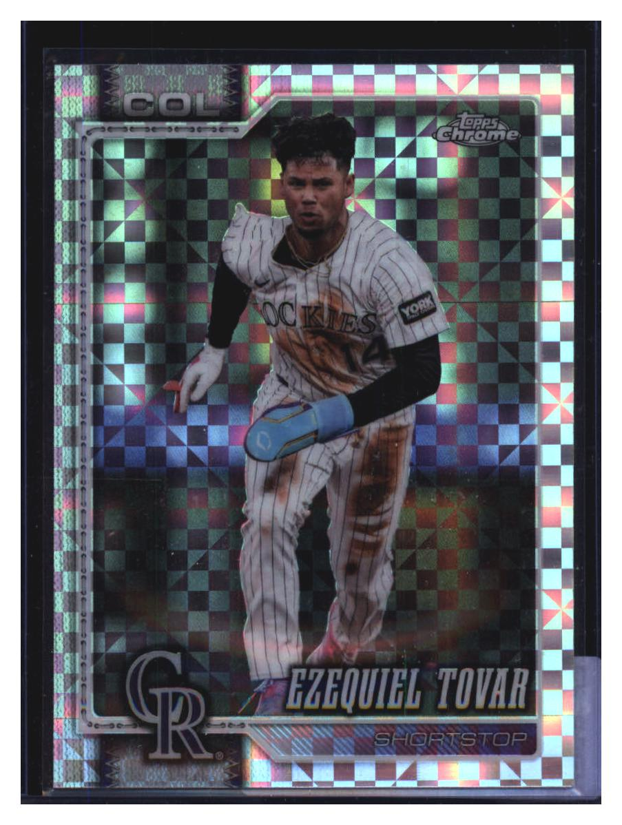 Photo 2 of 2026 Topps Topps Chrome Base X-Fractor Ezequiel Tovar #8