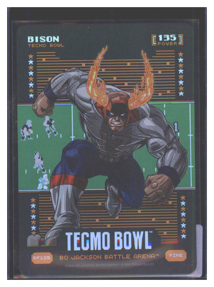 Photo 1 of 2024 Bo Jackson Battle Arena Battlefoil Bison (Josh Allen) #BF125