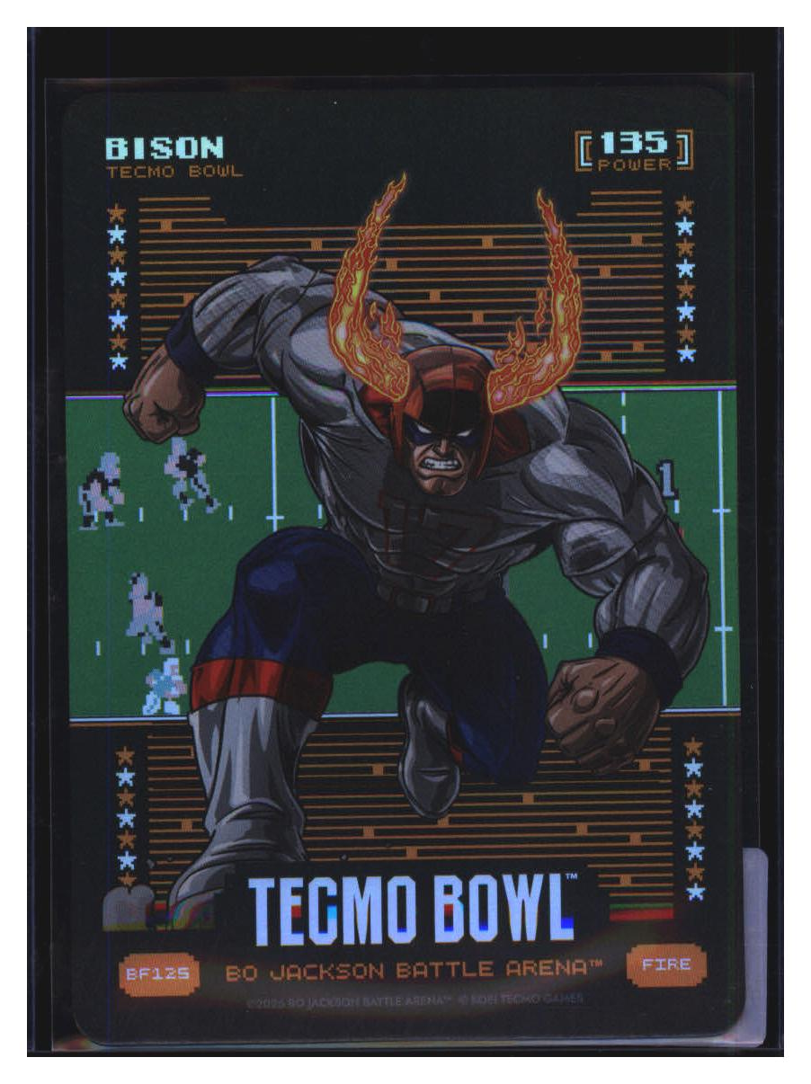 Photo 2 of 2024 Bo Jackson Battle Arena Battlefoil Bison (Josh Allen) #BF125