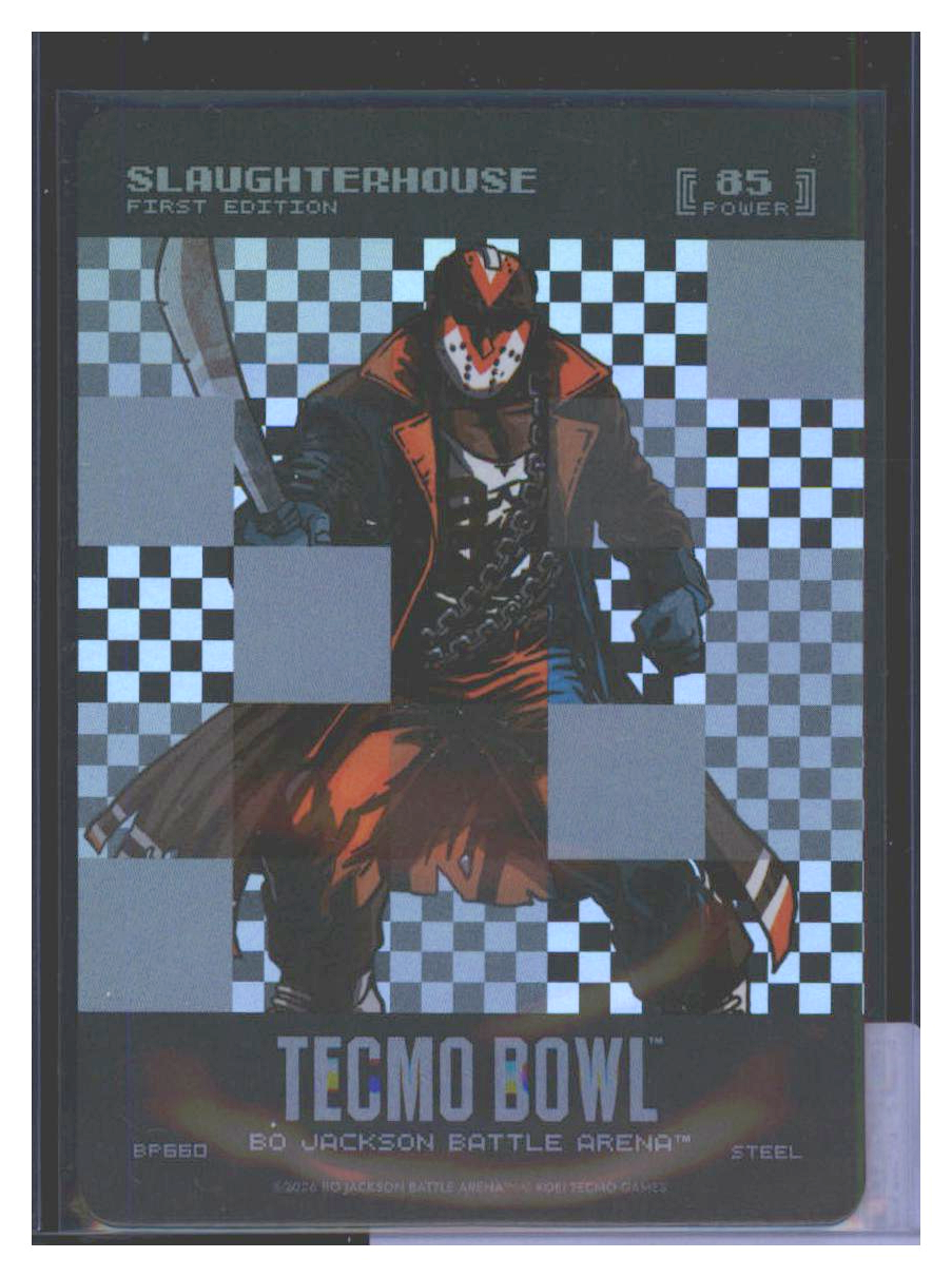 Photo 1 of 2024 Bo Jackson Battle Arena Tecmo Bowl Big Pixel Battlefoil Slaughterhouse (Webster Slaughter) #BP660