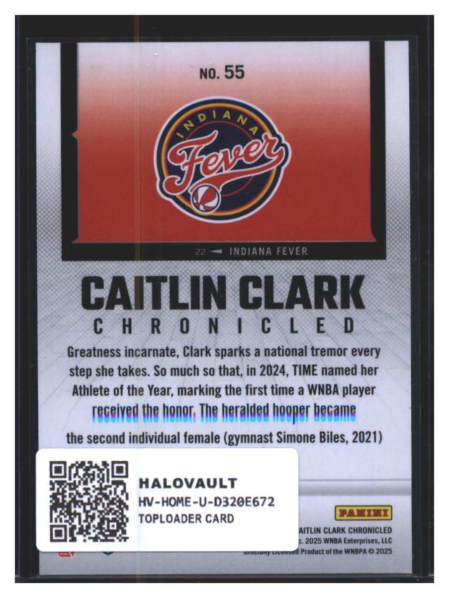 Photo 4 of 2025 Panini Panini Caitlin Clark Chronicled #55