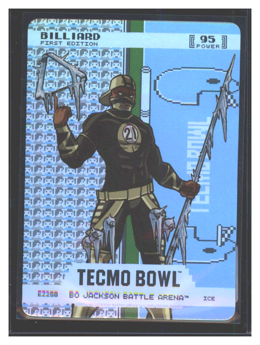Photo 1 of 2024 Bo Jackson Battle Arena Tecmo Bowl Endzone Battlefoil Billiard (Dalton Hillard) #EZ258