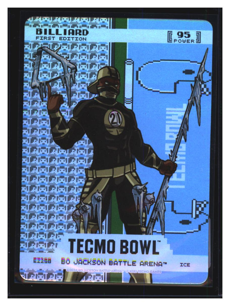 Photo 2 of 2024 Bo Jackson Battle Arena Tecmo Bowl Endzone Battlefoil Billiard (Dalton Hillard) #EZ258