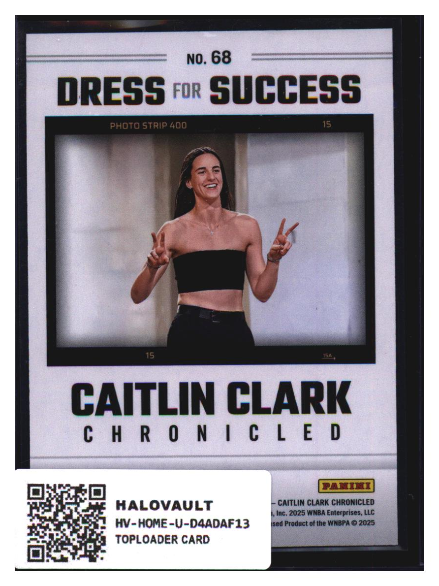 Photo 4 of 2025 Panini Chronicled Caitlin Clark Chronicled Dress for Success #68