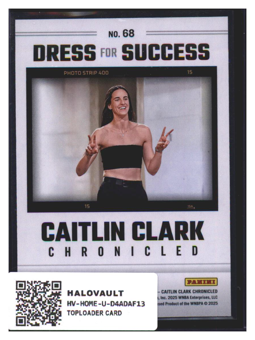 Photo 7 of 2025 Panini Chronicled Caitlin Clark Chronicled Dress for Success #68