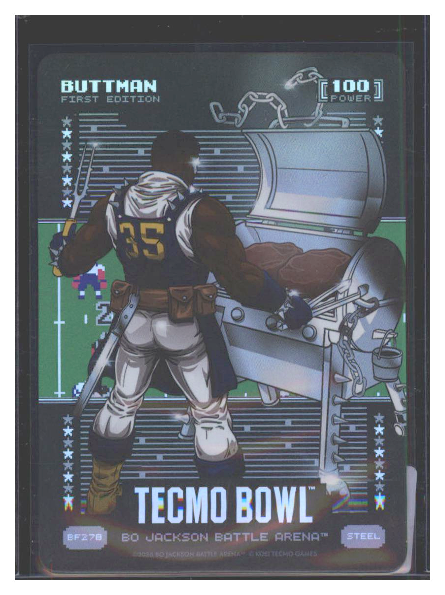 Photo 1 of 2024 Bo Jackson Battle Arena Bo Jackson Battle Arena Tecmo Bowl Battlefoil Buttman (Marion Butts) #BF278