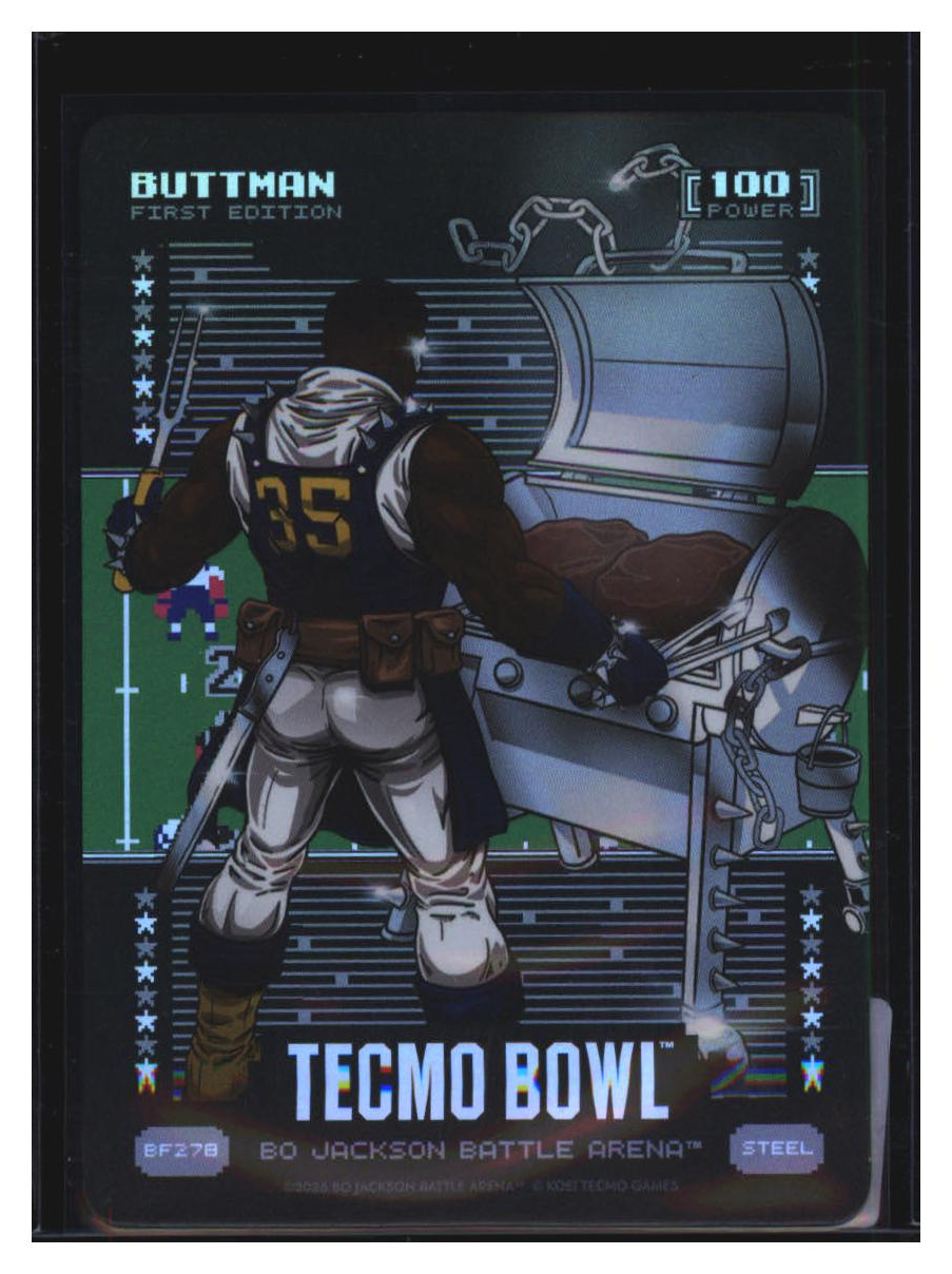 Photo 2 of 2024 Bo Jackson Battle Arena Bo Jackson Battle Arena Tecmo Bowl Battlefoil Buttman (Marion Butts) #BF278