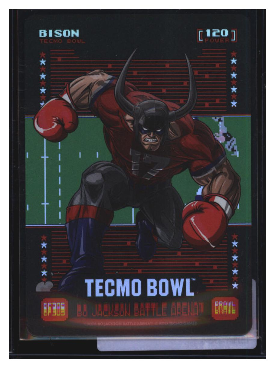 Photo 2 of 2024 Bo Jackson Battle Arena Tecmo Bowl Battlefoil Bison (Josh Allen) #BF305