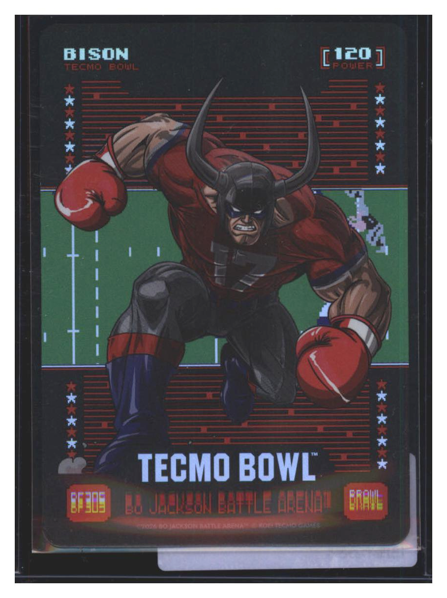 Photo 3 of 2024 Bo Jackson Battle Arena Tecmo Bowl Battlefoil Bison (Josh Allen) #BF305