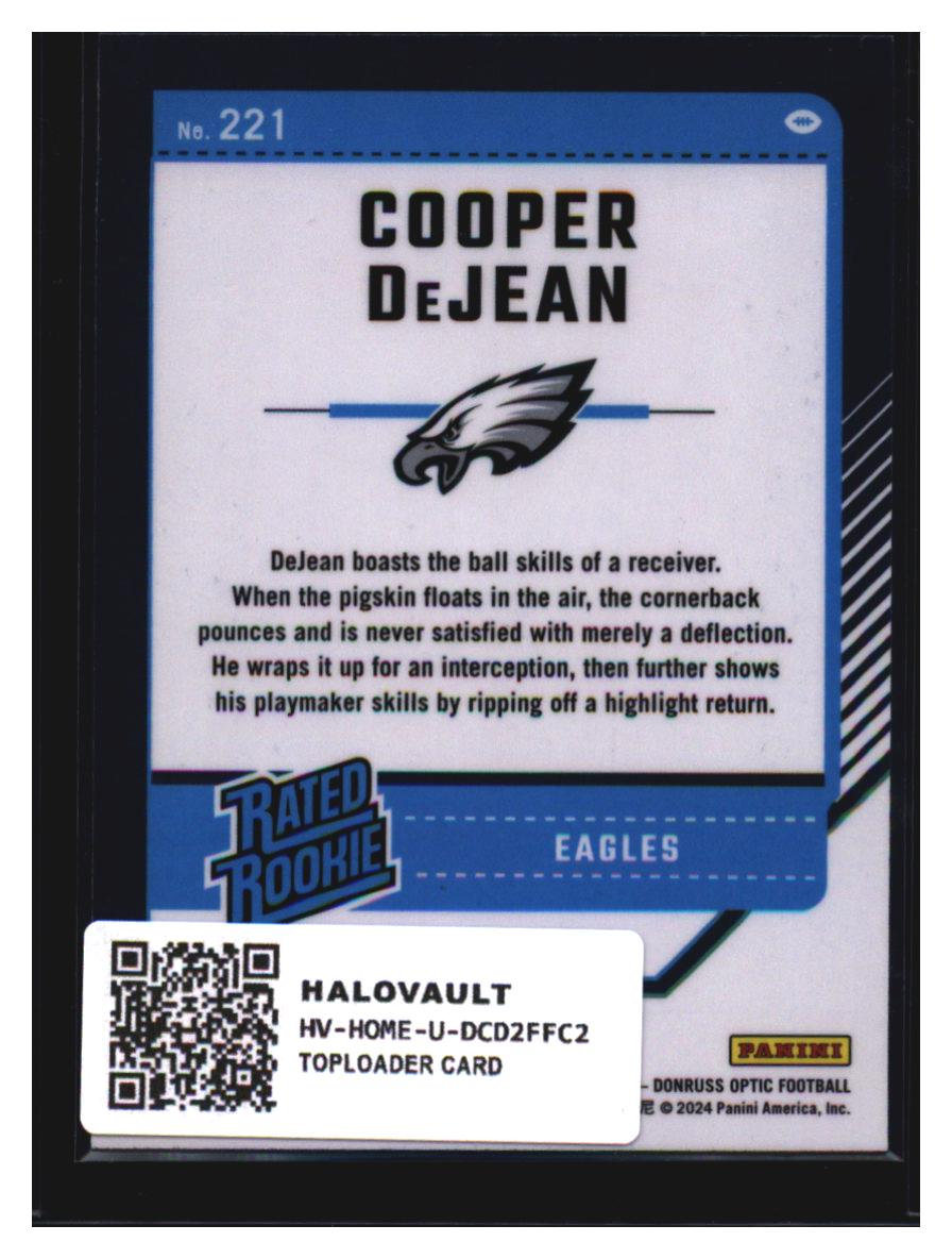 Photo 4 of 2024 Panini Donruss Optic Donruss Optic Football 2024 Panini Donruss Optic Football Cooper DeJean #221