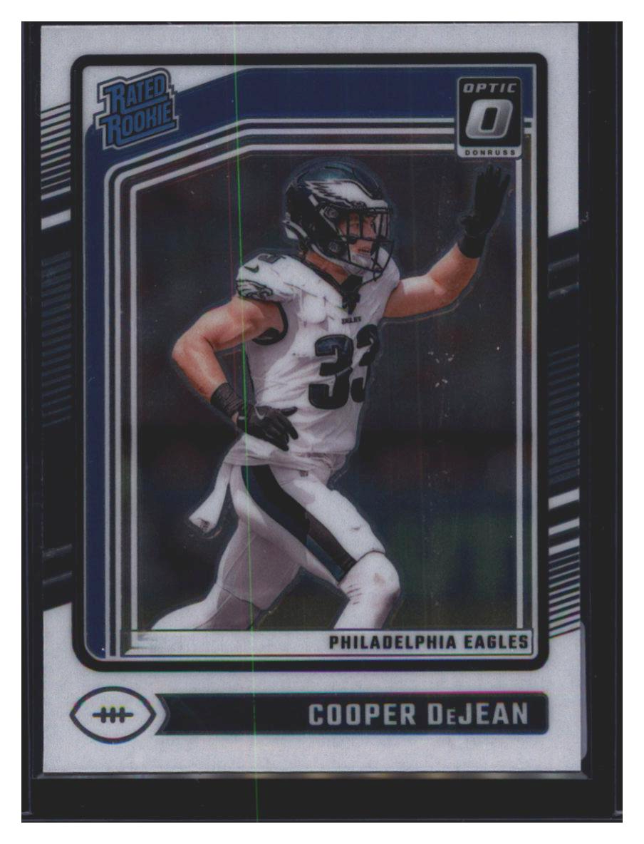 Photo 4 of 2024 Panini Donruss Optic Donruss Optic Football 2024 Panini Donruss Optic Football Base Cooper DeJean #221