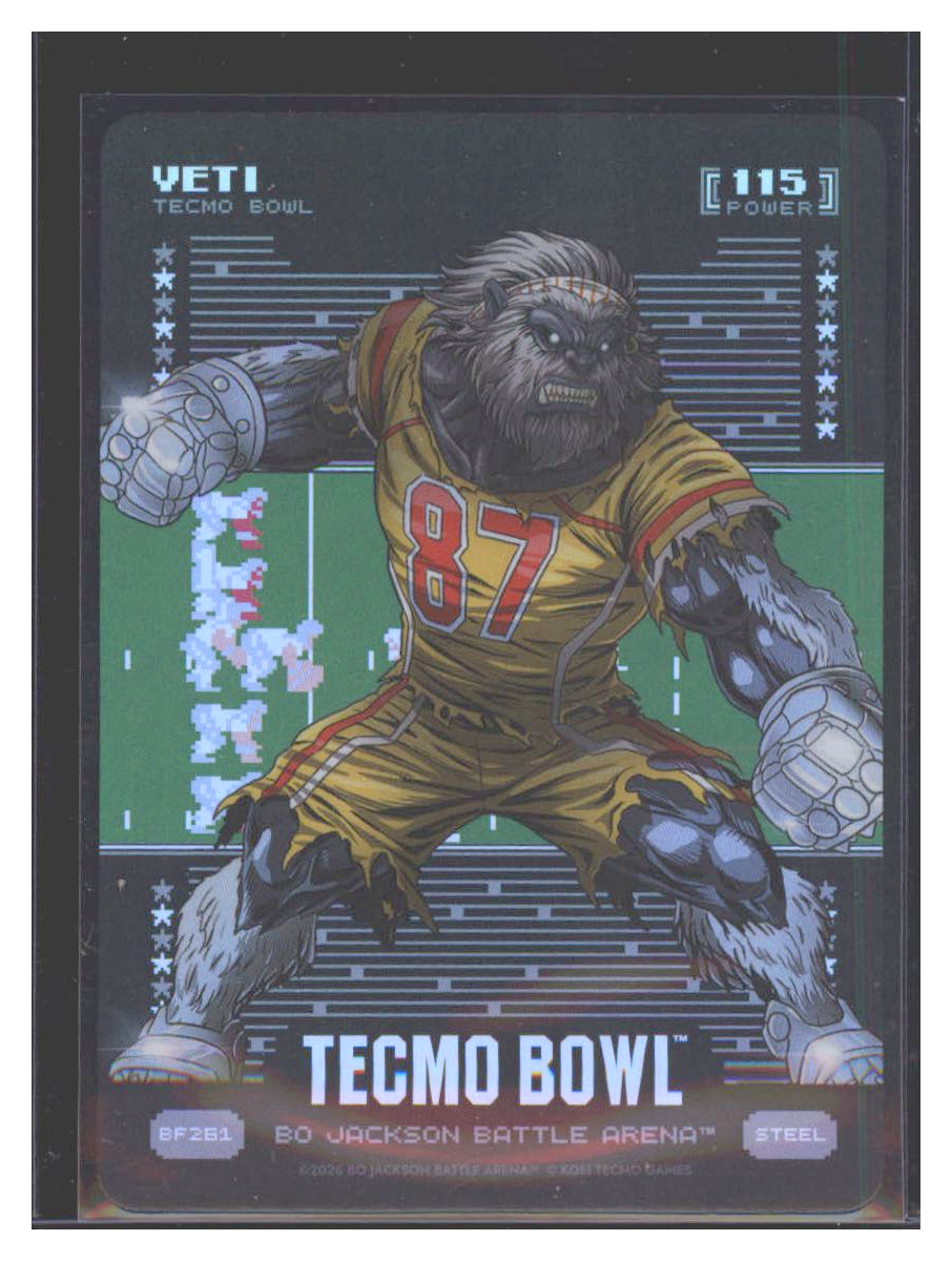 Photo 1 of 2026 Bo Jackson Battle Arena Tecmo Bowl Battlefoil Yeti (Travis Kelce) #BF261