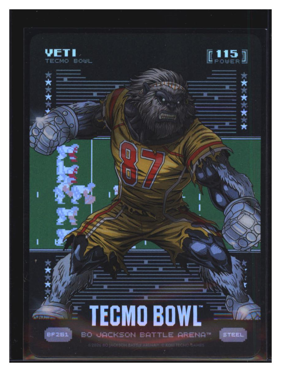 Photo 2 of 2026 Bo Jackson Battle Arena Tecmo Bowl Battlefoil Yeti (Travis Kelce) #BF261