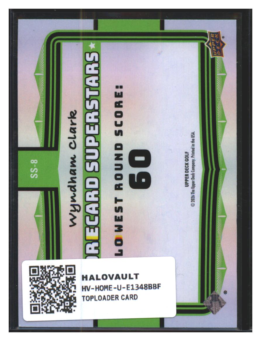 Photo 4 of 2024 Upper Deck Upper Deck Golf Scorecard Superstars Wyndham Clark #SS-8