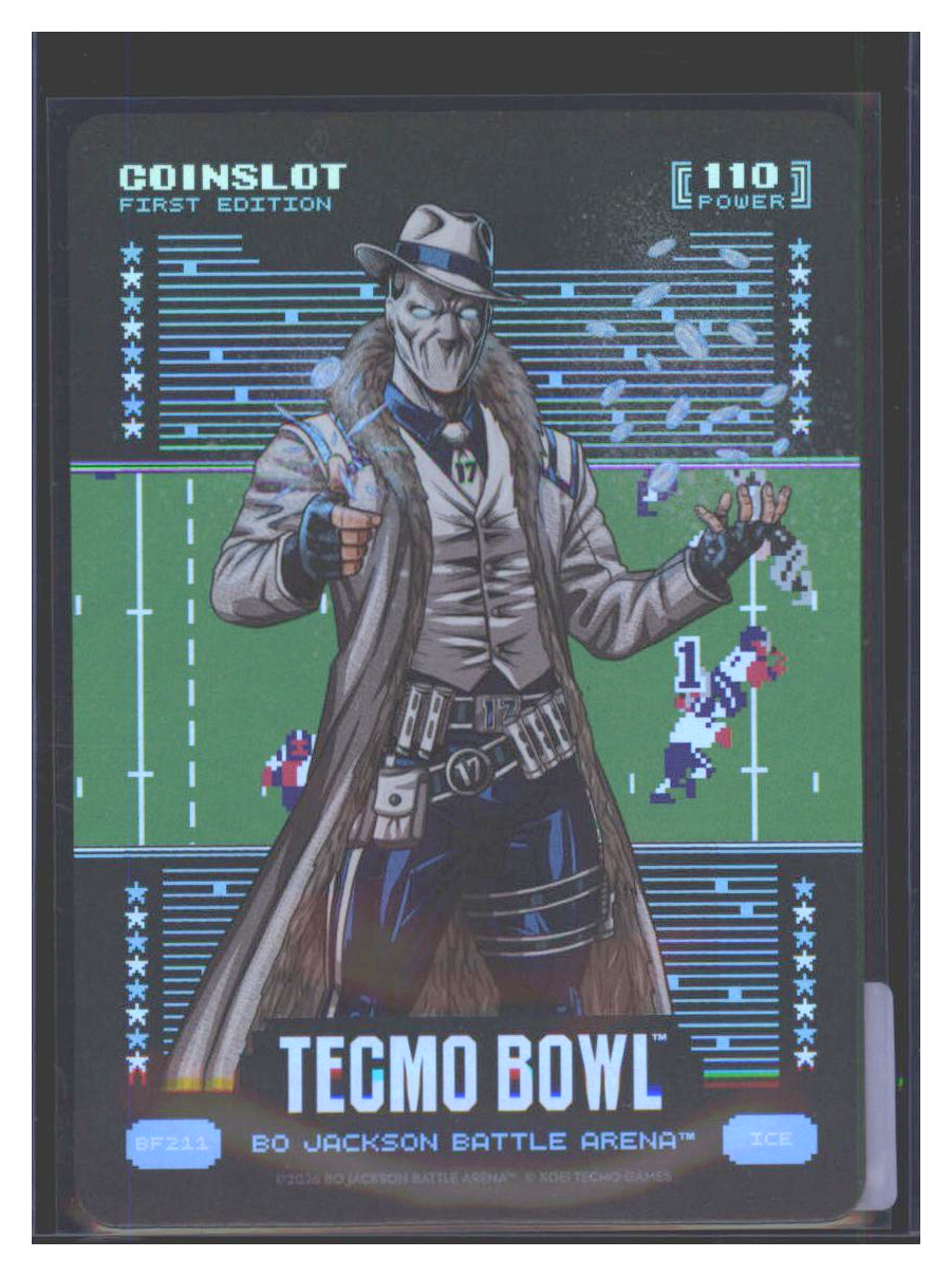 Photo 1 of 2016 TECMO BOWL COIN SLOT FIRST EDITION BO JACKSON BATTLE ARENA ICE 2016 TECMO BOWL COIN SLOT FIRST EDITION ICE BFZ11 BO JACKSON BATTLE ARENA (Bo Jackson)