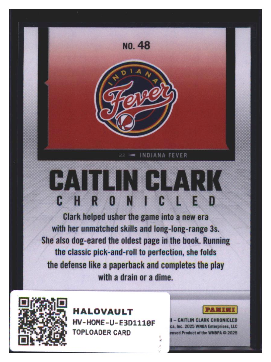 Photo 7 of 2025 Panini Panini Chronicled Caitlin Clark #48