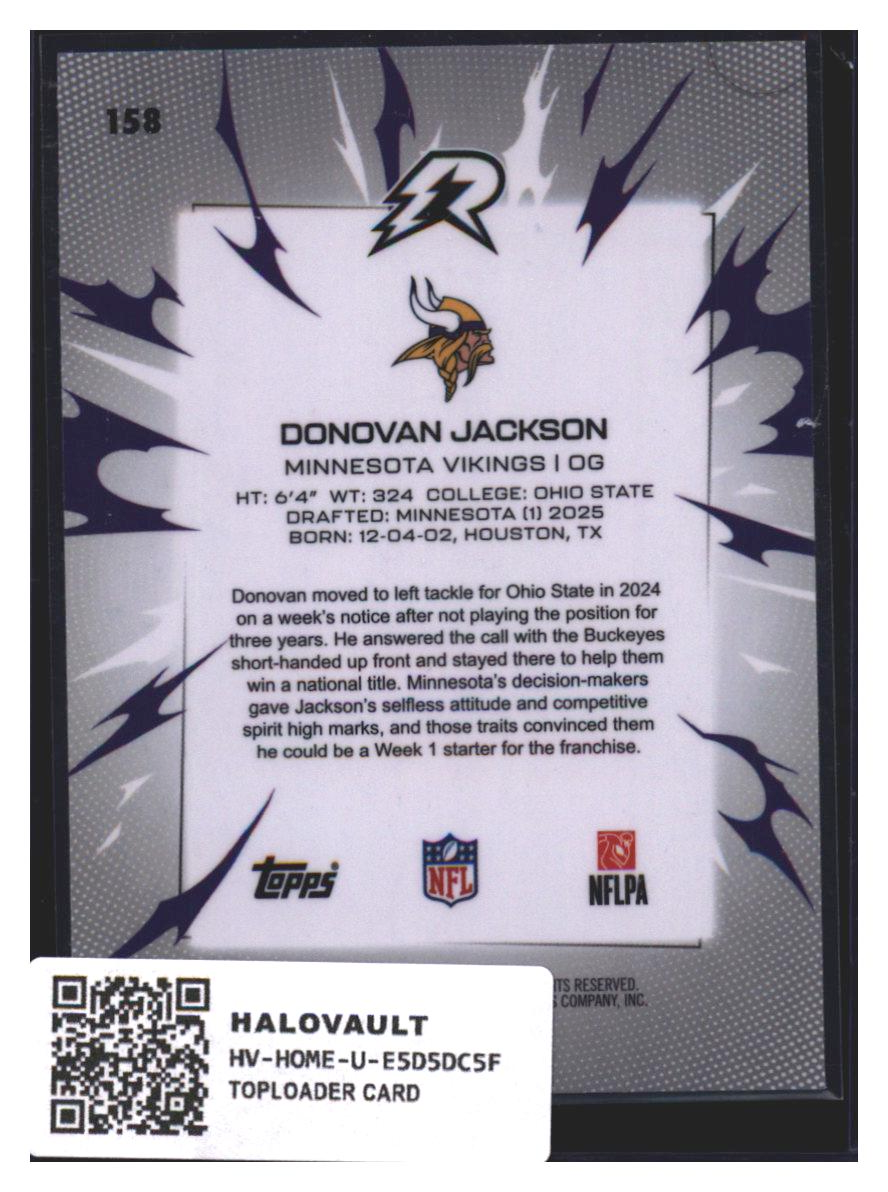 Photo 7 of Topps Donovan Jackson #158