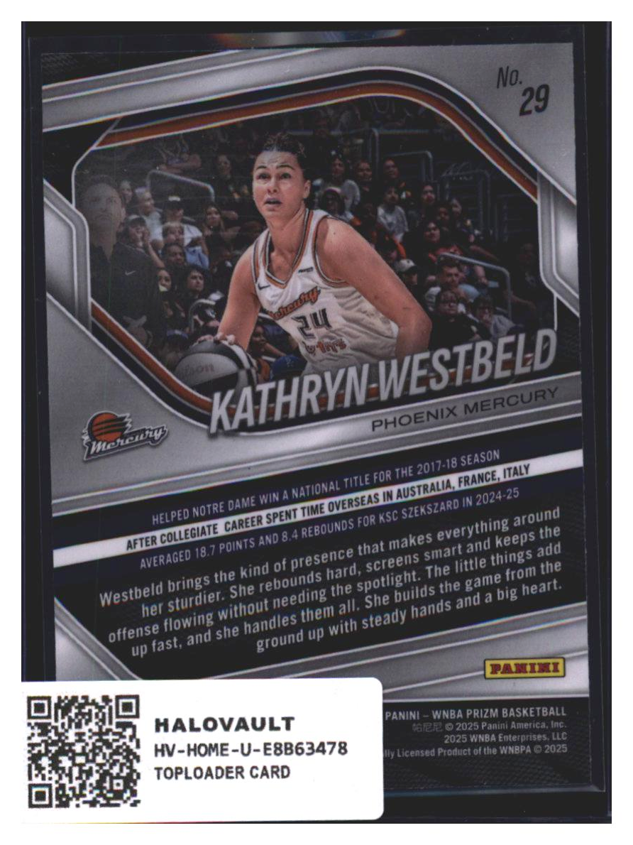 Photo 7 of Prizm Prizm WNBA Basketball Kathryn Westbeld #29