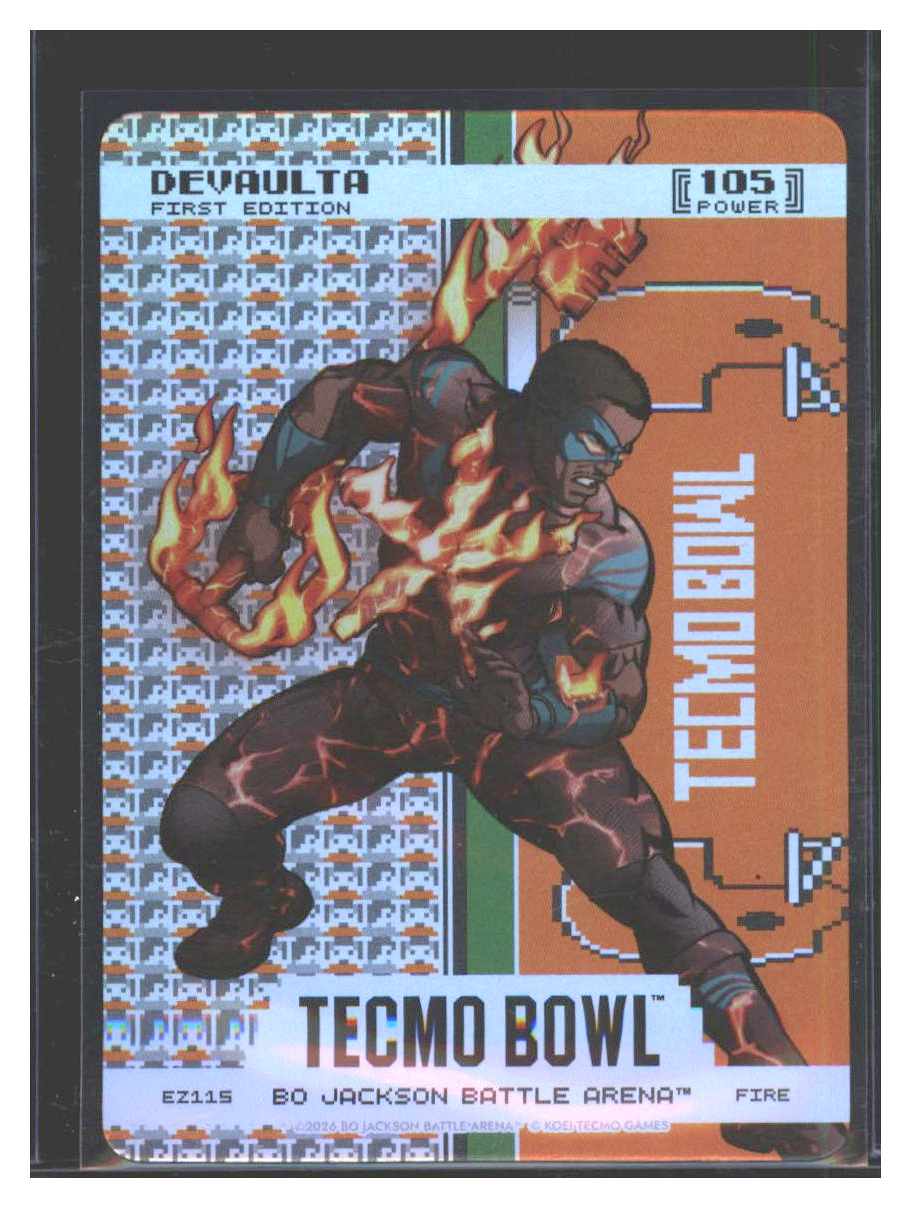 Photo 1 of 2026 Bo Jackson Battle Arena Tecmo Bowl Endzone Battlefoil DeVaulta (DeVonta Smith) #EZ115