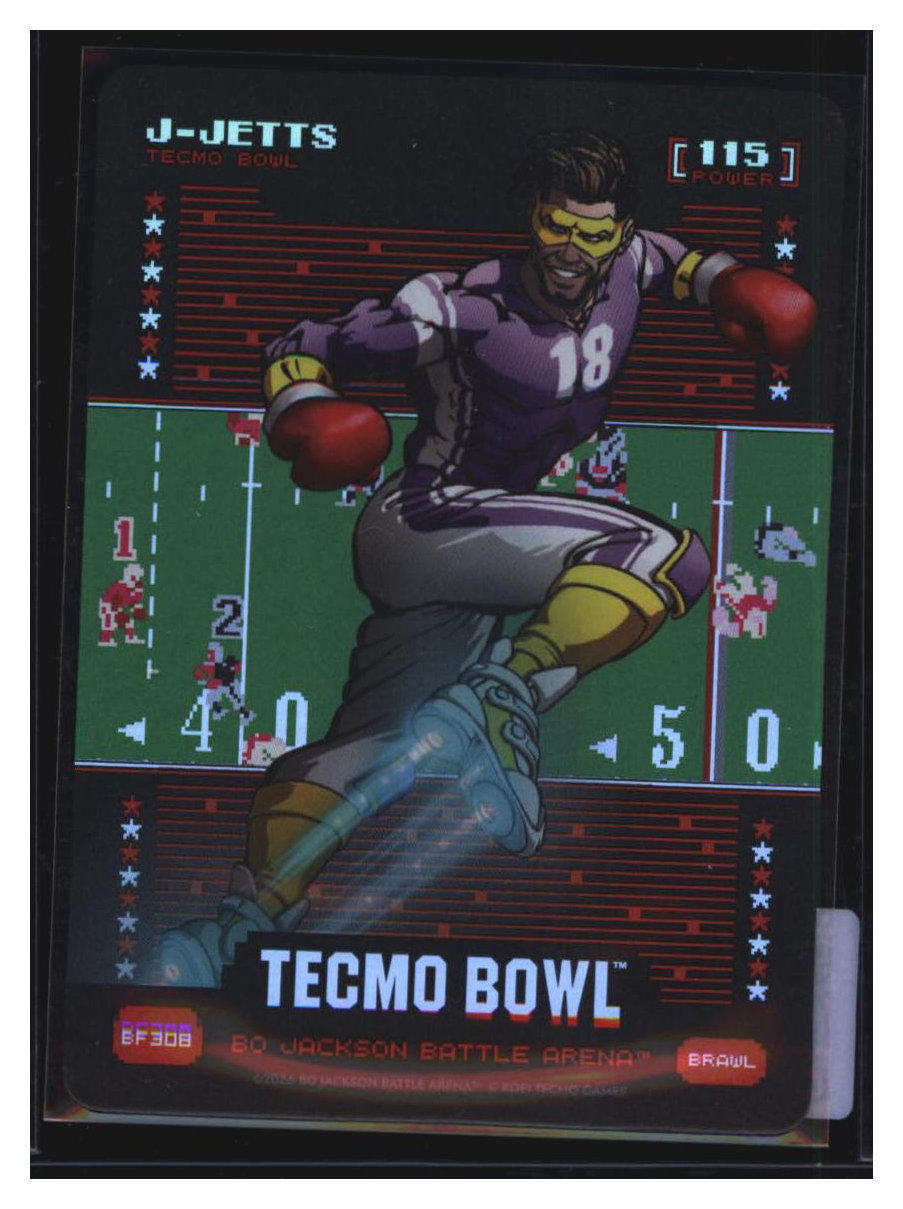 Photo 2 of 2026 Bo Jackson Battle Arena Tecmo Bowl Edition Battlefoil J-Jetts (Justin Jefferson) #BF308