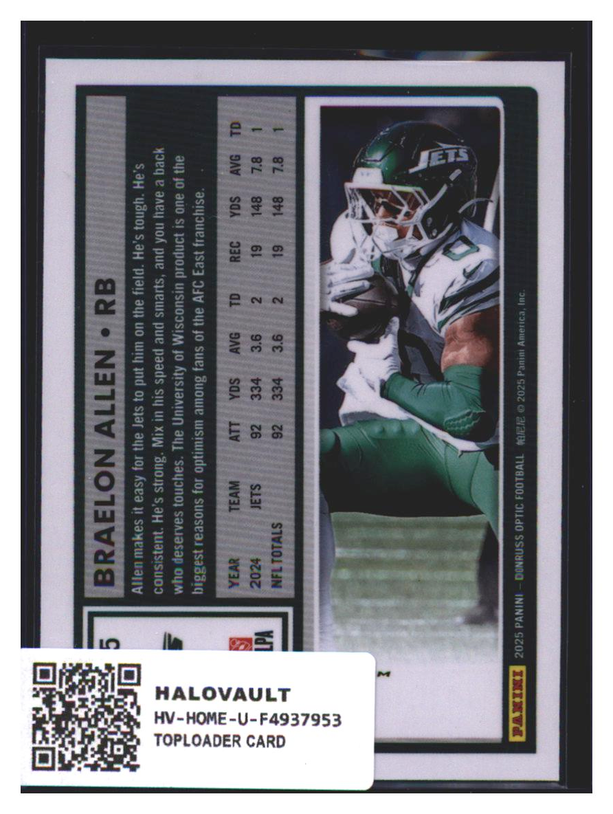 Photo 7 of Donruss Optic Donruss Optic Football Braelon Allen