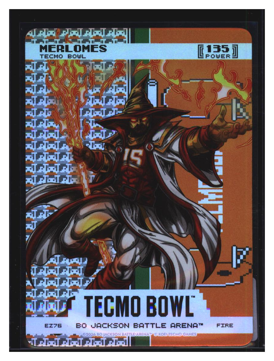 Photo 2 of 2026 Bo Jackson Battle Arena Tecmo Bowl Edition Endzone Battlefoil Merlomes (Patrick Mahomes) #EZ76