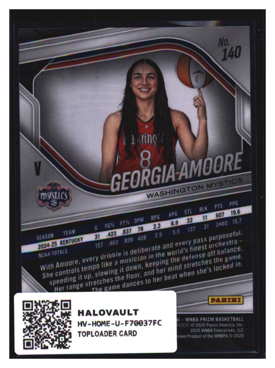Photo 3 of 2025 Panini Prizm WNBA 2025 Panini Prizm WNBA Georgia Amoore #140