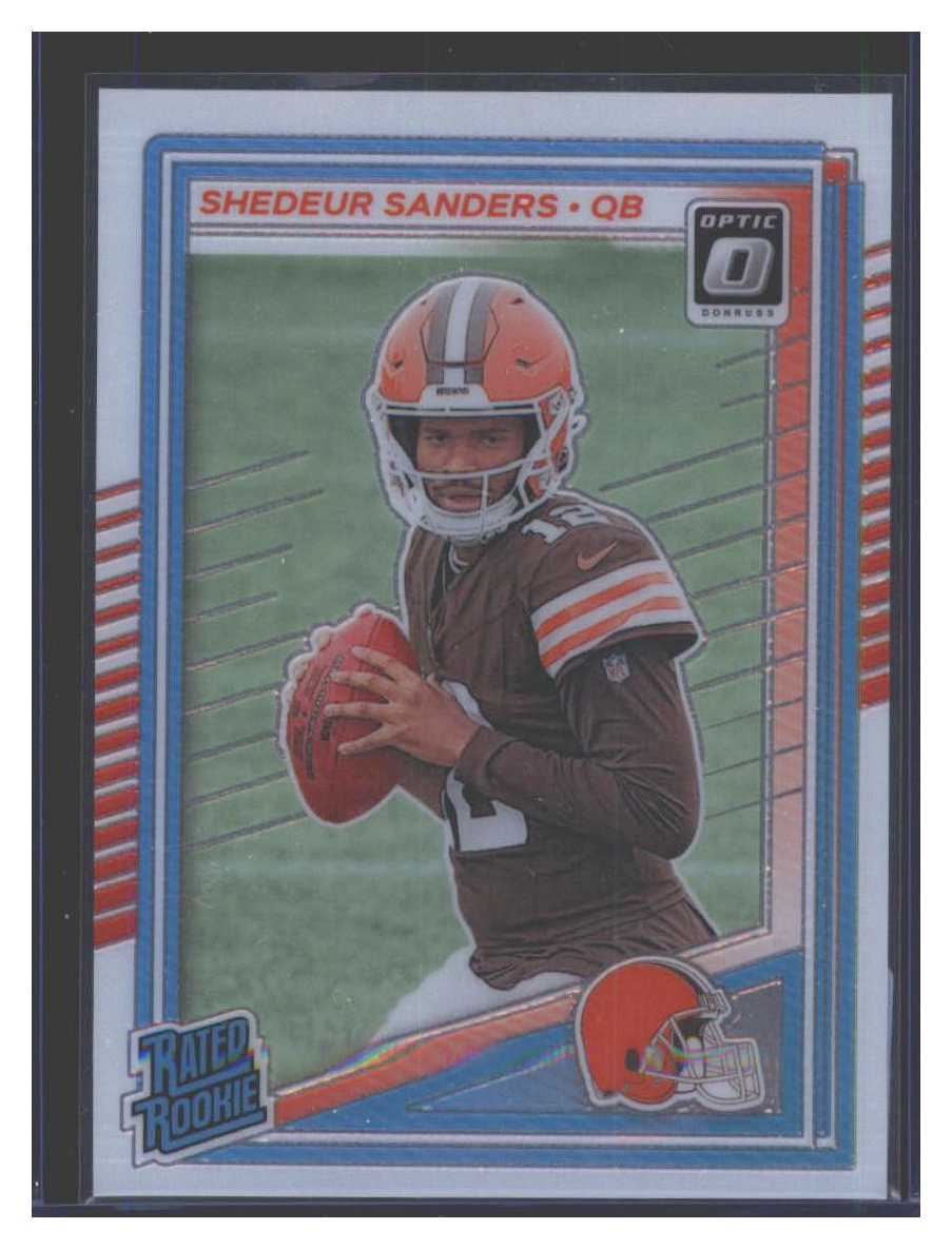 Photo 1 of 2025 Donruss Optic Rated Rookie Refractor Shedeur Sanders #203