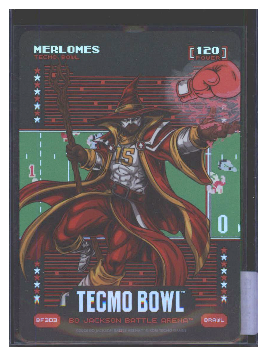 Photo 1 of 2024 KOEI Tecmo Games TECMO BOWL BO JACKSON BATTLE ARENA Holo #BF303